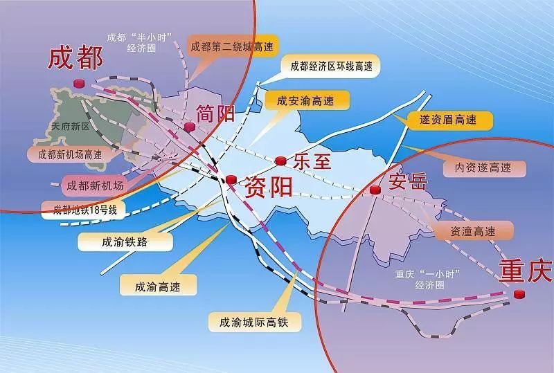 成都蜀都大道东延线将修到资阳,力争2023年建成投用.