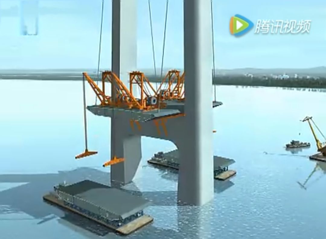 监理检测网3d动画看完桥梁悬臂拼装法施工全过程