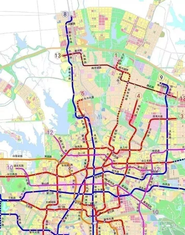 合肥最新地铁路线站点出炉,有经过你家门口吗?