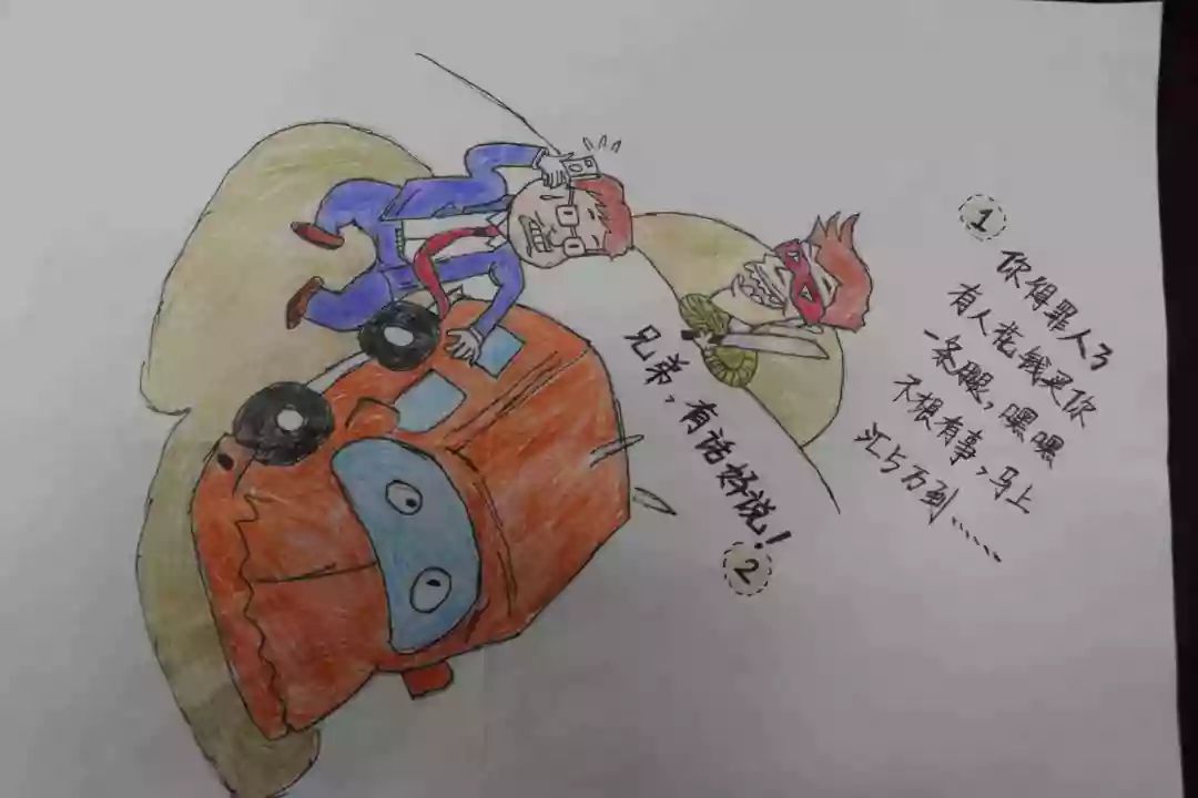 东营职业学院大学生防电信诈骗 手绘漫画比赛