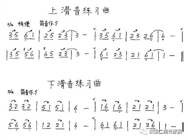 下滑音记号简谱_下滑音记号图片(3)