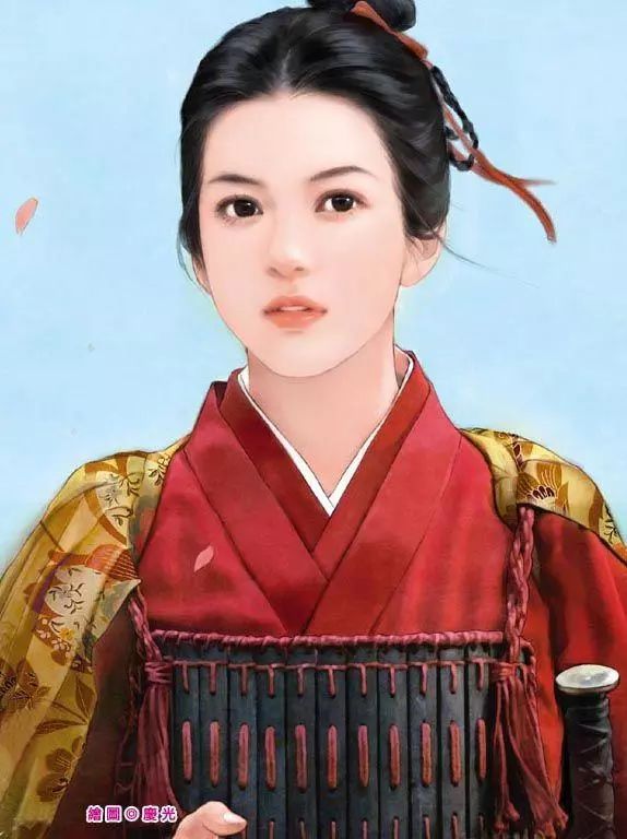 插画师庆光手绘言情风古装女子丨插画欣赏