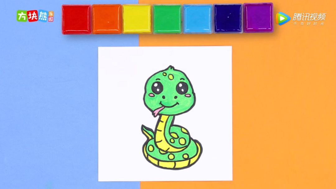 【简笔画】超萌的小蛇简笔画更新啦,小朋友们学起来!