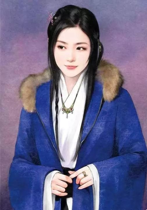 插画师庆光手绘言情风古装女子丨插画欣赏