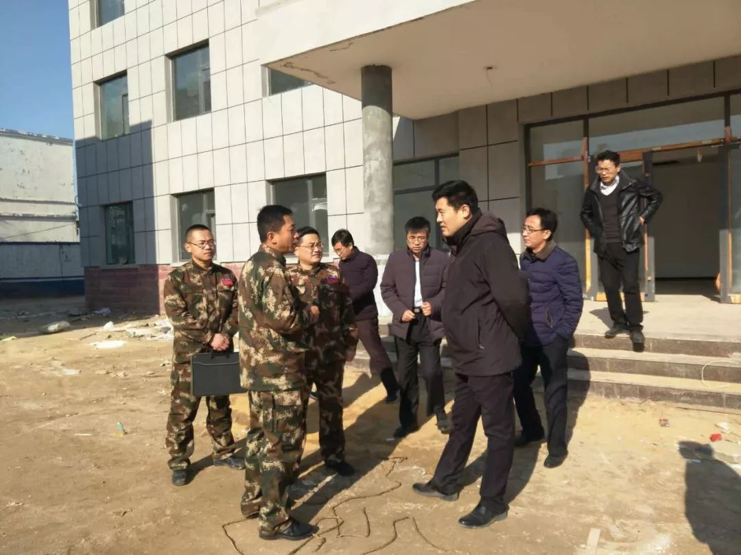 武城县委副书记,县长朱恩鹤实地查看鲁权屯消防站建设项目