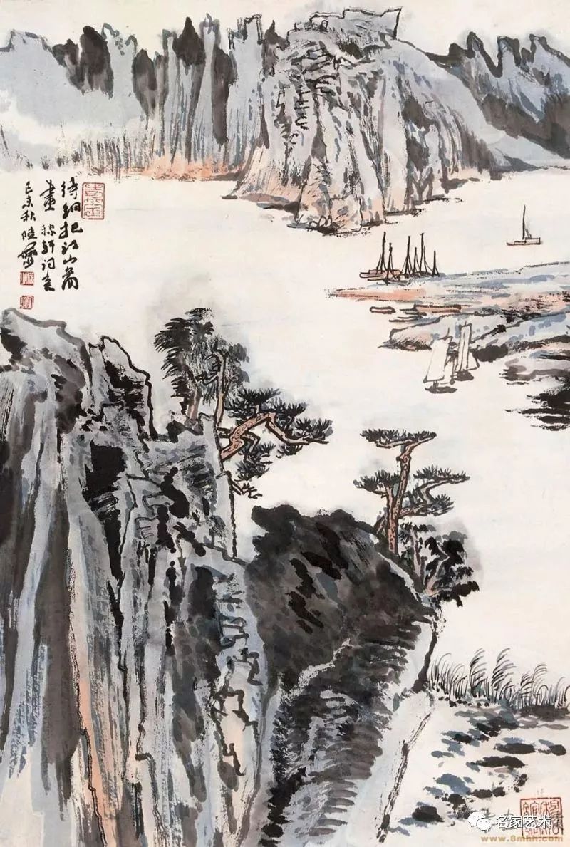 自己突出风格的近代画家,除了黄宾虹先生之外,大约也只有陆俨少先生了