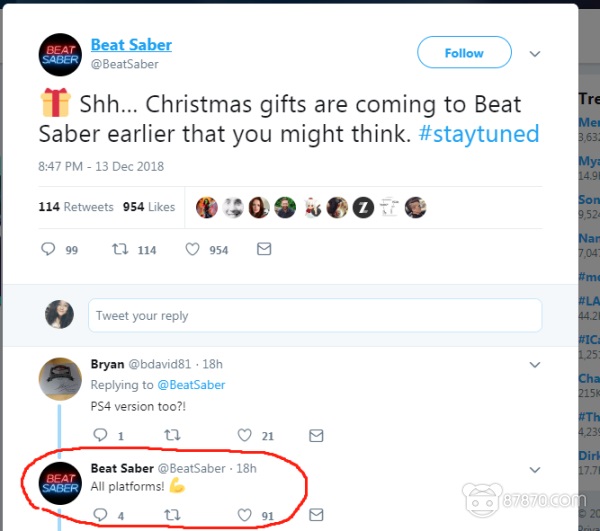 《Beat Saber》将添加圣诞特别内容，玩家脑洞大开！