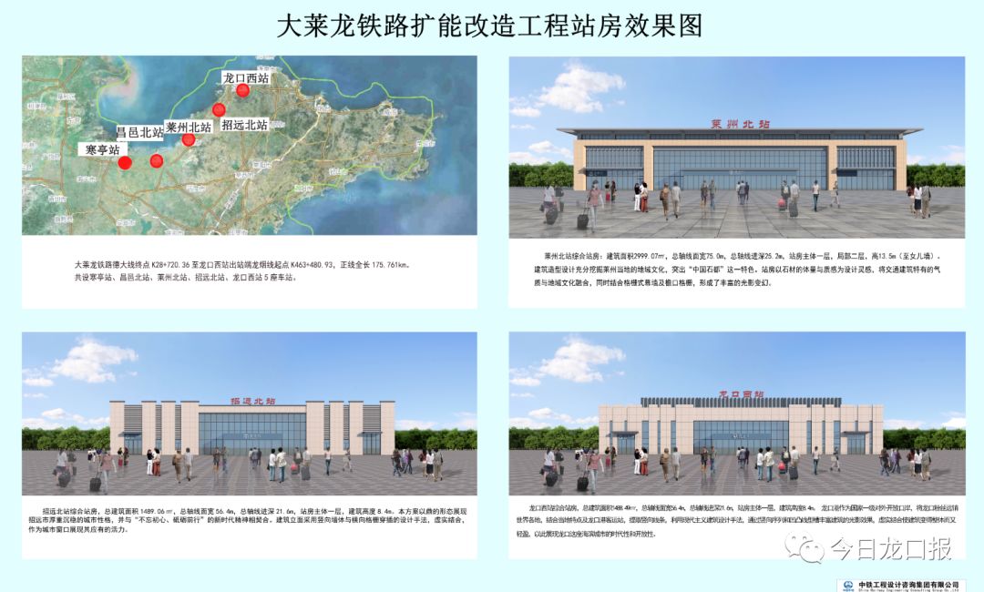 大莱龙铁路最新消息将在我市新建龙口西站增加客运功能附效果图