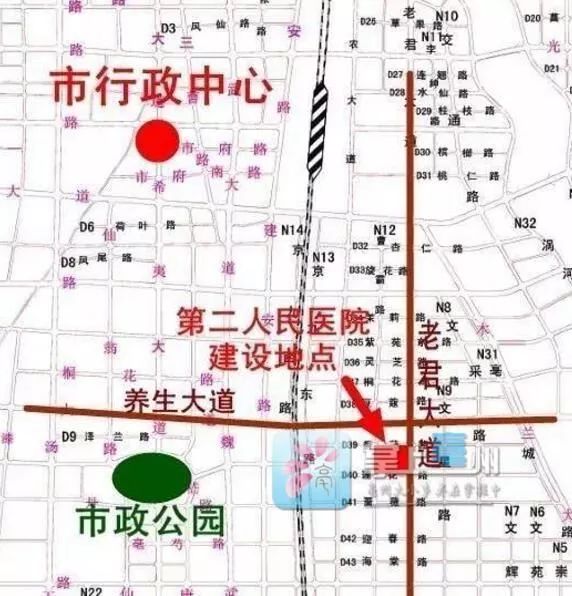 亳州市第二人民医院明年5月开建 位置在这里