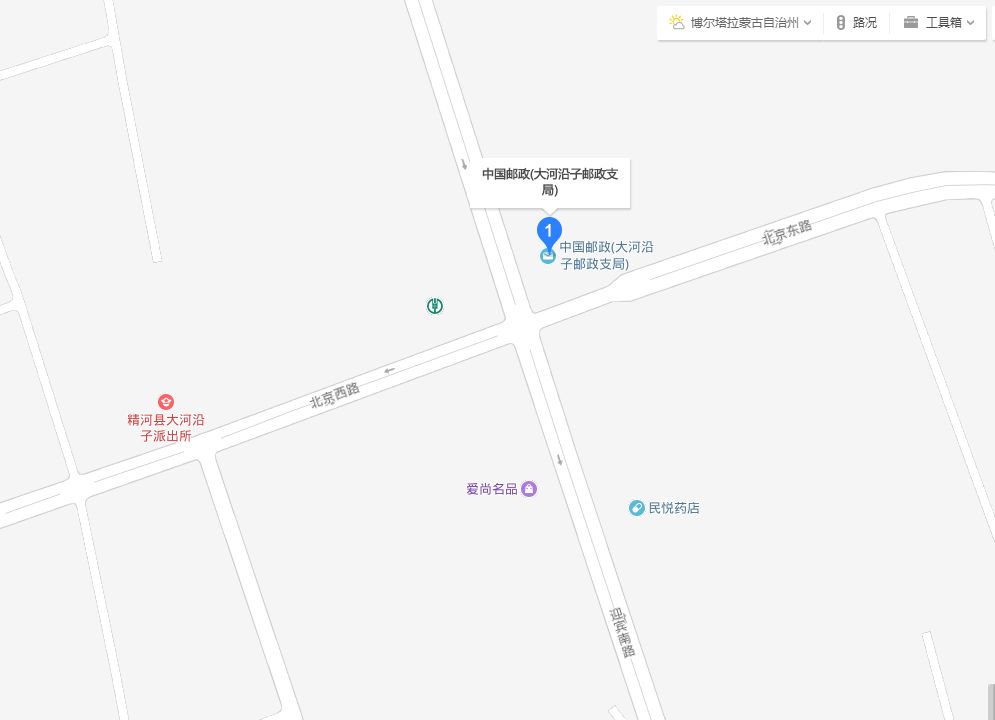 精河县大河沿子邮政支局位置图片