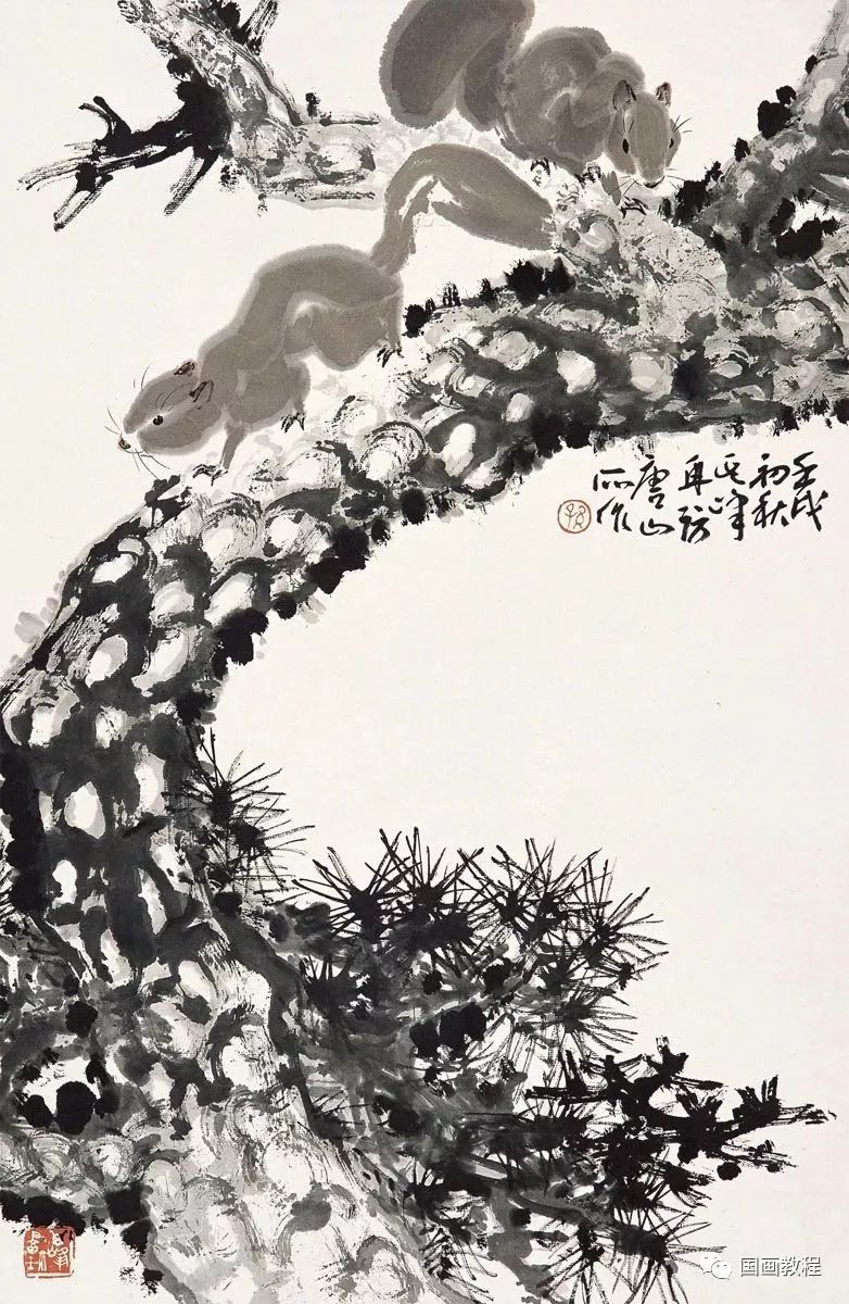 【国画教程】花鸟大师孙其峰亲授画松鼠方法(视频)