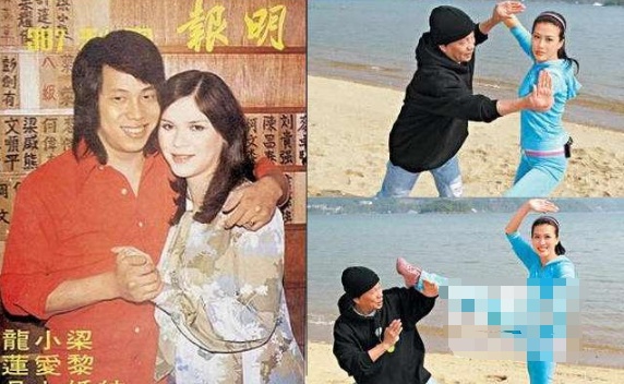 后来,梁小龙在内地认识了第二任妻子宋骧,第二任妻子也为他生了一双