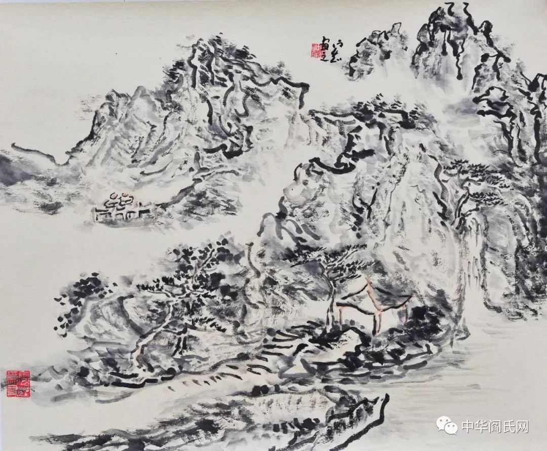 专题问道山水闫晓山水画