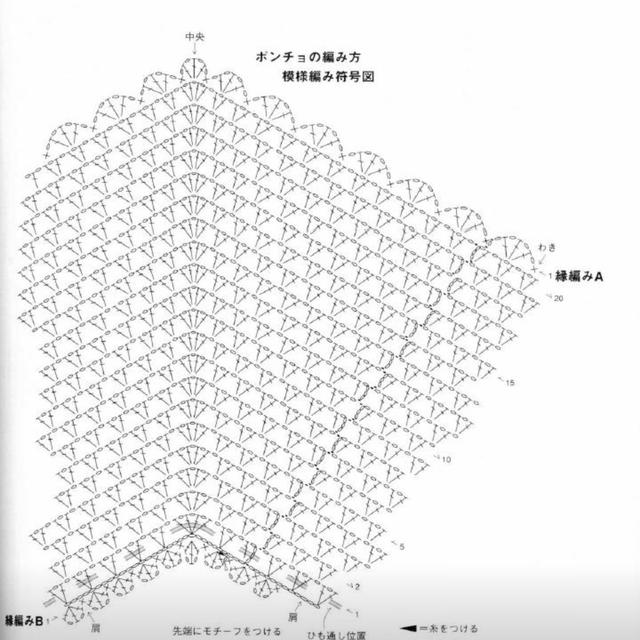 几款斗篷披肩图解,每款都很独特,花样也漂亮