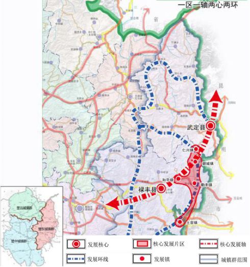 楚雄州撤县设市撤县设区规划城镇体系规划草案