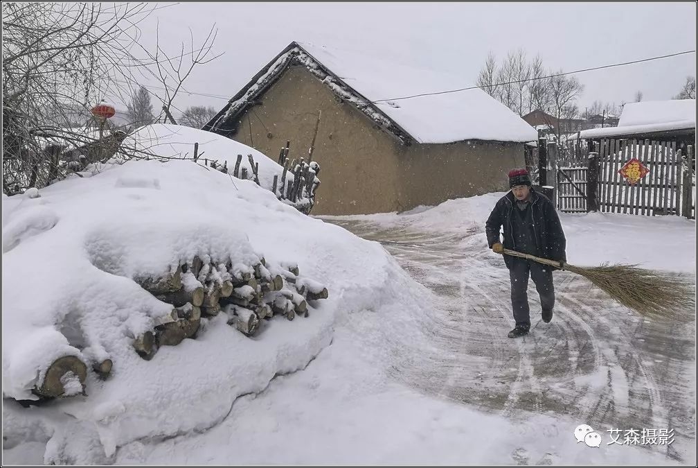 欣赏i 冬季山乡素描_雪景