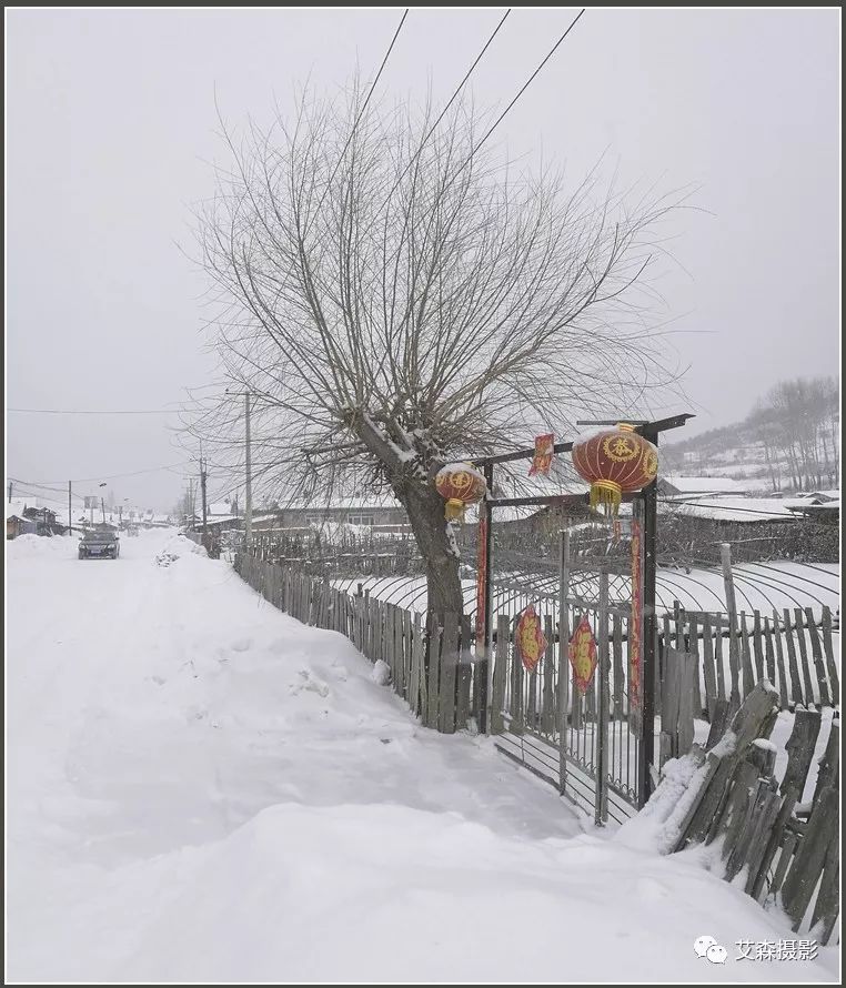 欣赏i 冬季山乡素描_雪景