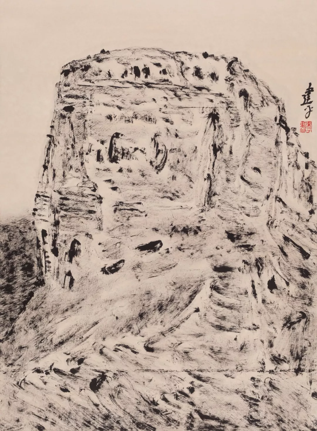 《统万城之十六》97×70cm 2015年《统万城之十九》70×97cm 2015年