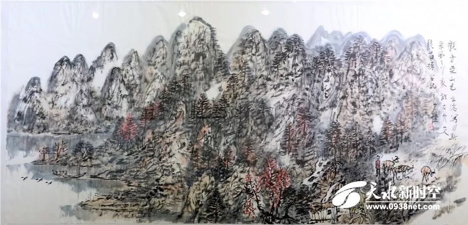 季秀伟先生山水画作品在天水市文化馆开展_陕西