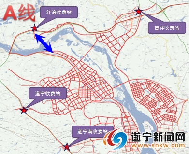 黄连沱渡改桥既是遂宁市