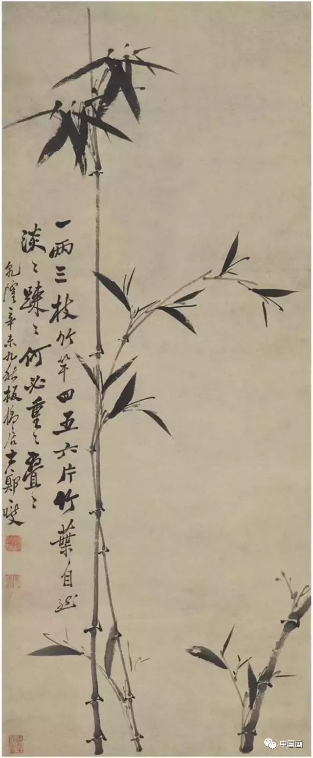 郑板桥在《郑桥桥集·题画竹》中说:"盖竹之体,瘦孤高,枝枝傲雪,节节