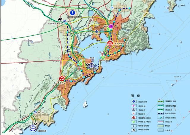 青岛市交通规划图