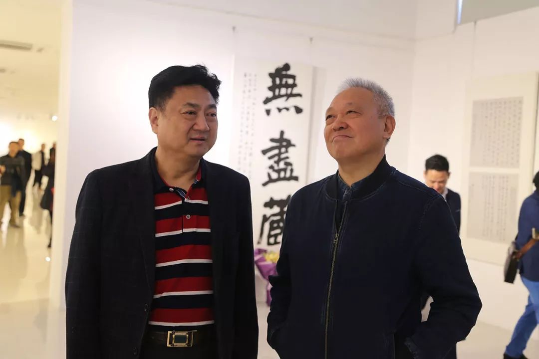 深圳市书协副主席,福田区书协副主席宁树恒先生陪同原深圳市政协副