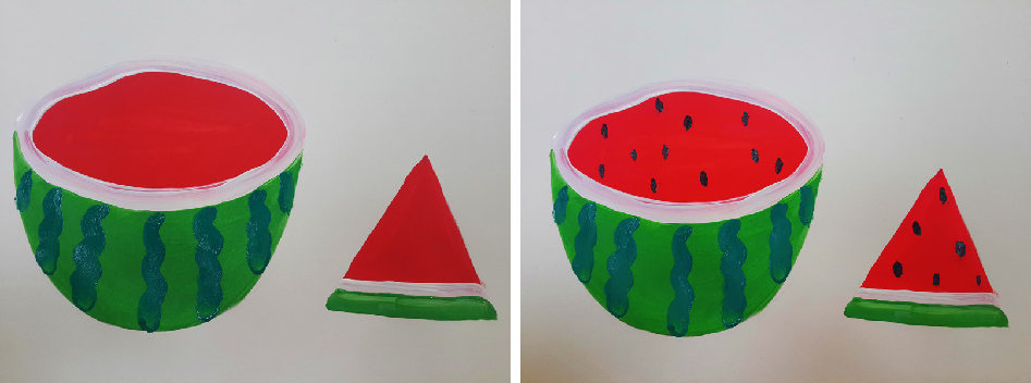 少儿创意美术课题《西瓜的味道》,也同样是夏天的味道