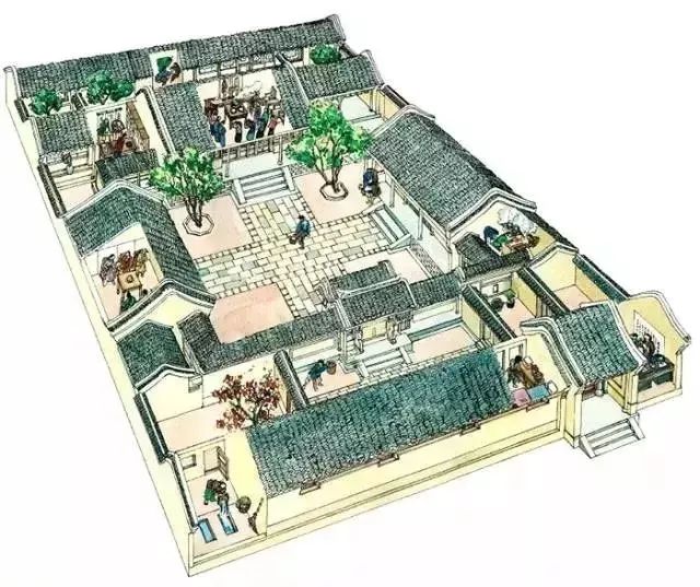 现代四合院园林设计图展示