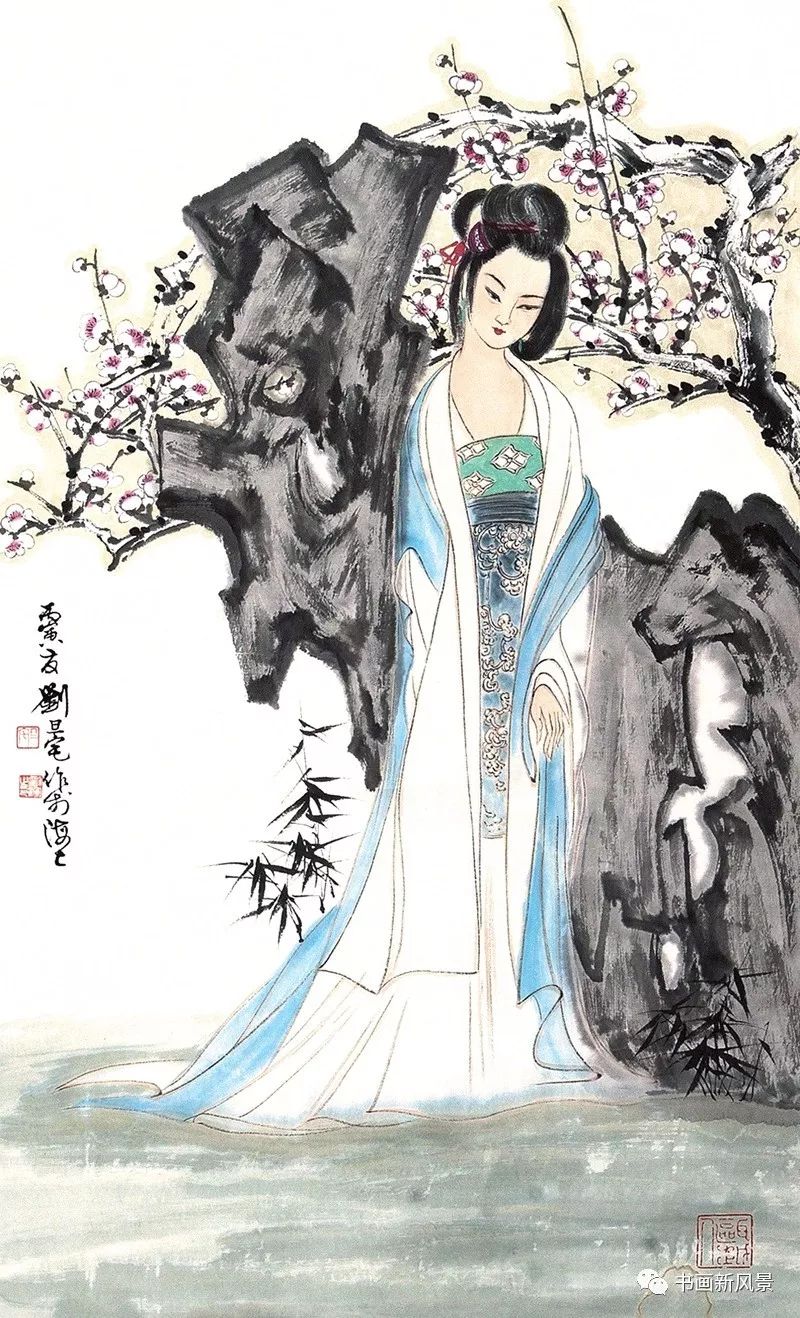 ——宋·蒋捷《霜天晓角》 刘旦宅(1931-2011),擅长中国古典人物画