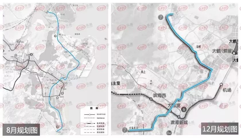 在8月公布的规划中,地铁7号线规划并未经过市区,它被视为远景规划线路