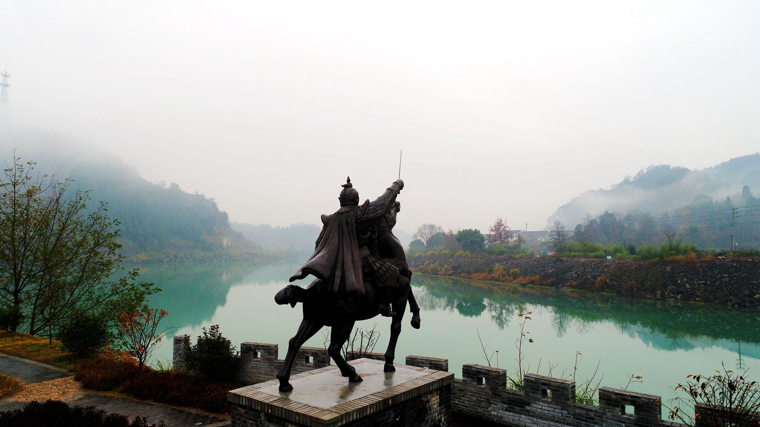 浙江仙居:烟雨大战 水墨画卷