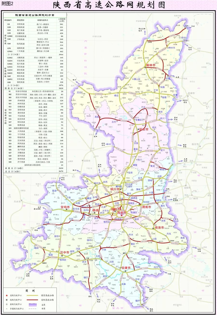 省级高速公路待建1513公里 省级高速公路网以原陕西省高速公路网规划