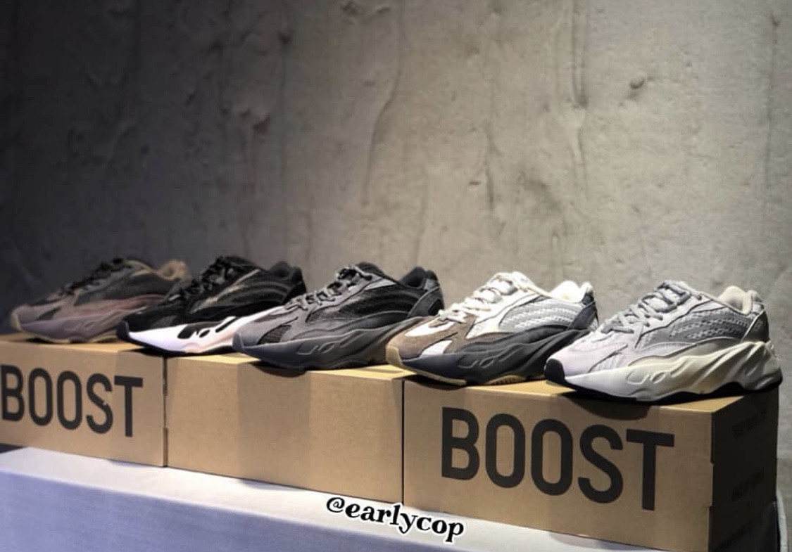 又有yeezy boost 700 v2新配色曝光了?一口气来五双?