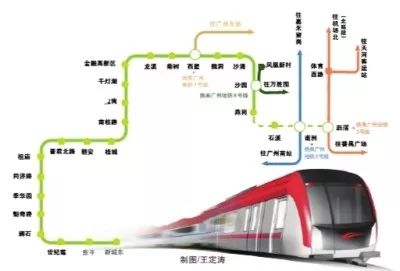 (燕岗至沥滘段换成示意图)地铁广佛线燕岗至沥滘段计划本月28日通车.