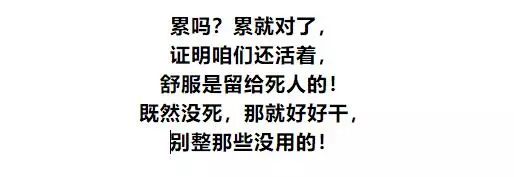 致自己:只要干不死,就往死里干!