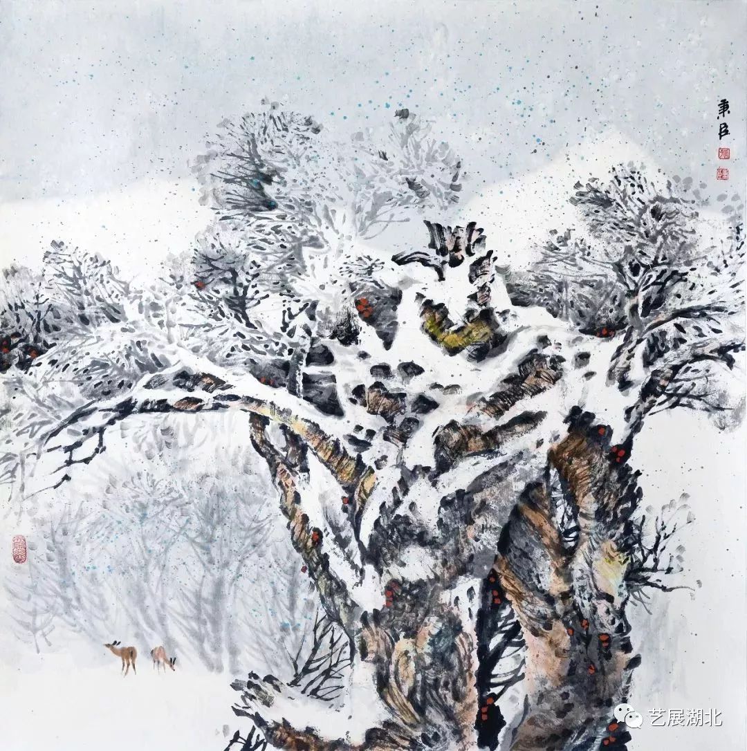 作为当代中国冰雪画派画家的孙秉臣,出生在新疆博州温泉县,用诗意的