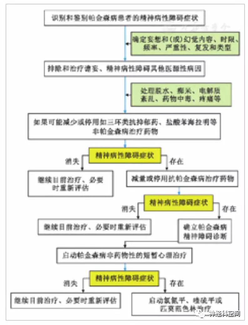 帕金森病精神病性障碍_诊断