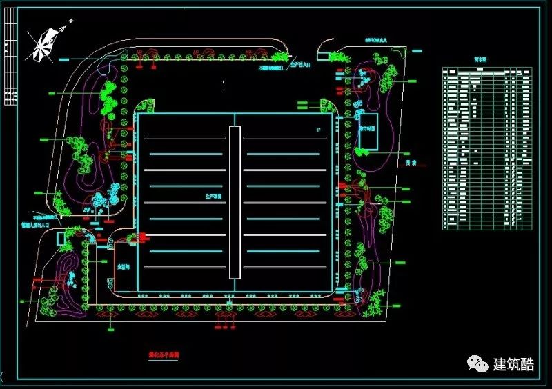 cad|工业园景观规划cad平面图图纸集