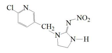 吡虫啉(imidacloprid,imi),化学结构如下图2所示,分子式c9h10cln5o2