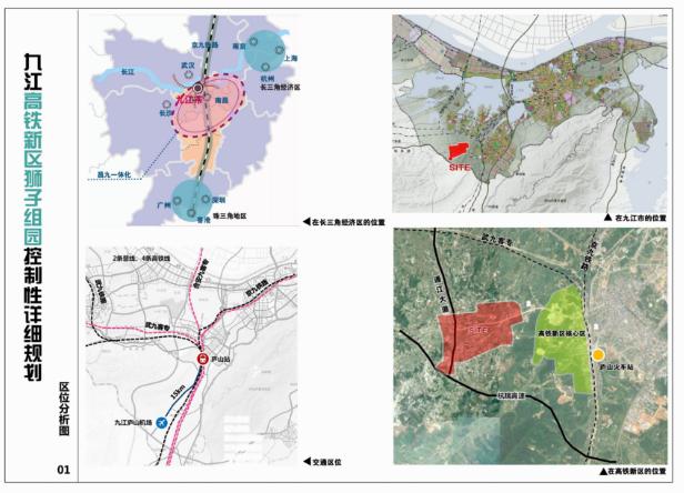 01 九江高铁新区狮子组团 规划期限与范围 规划详细图 规划目标 规划