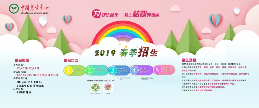 中国儿童中心2019春季招生报名攻略