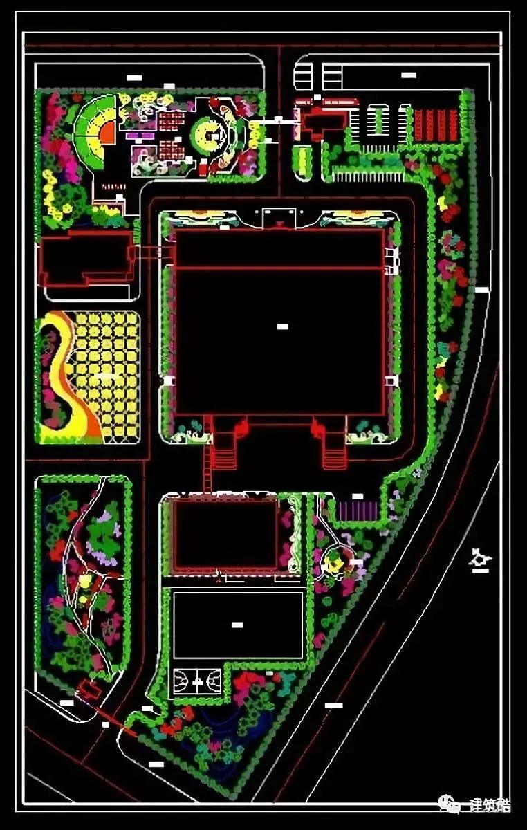 cad|工业园景观规划cad平面图图纸集