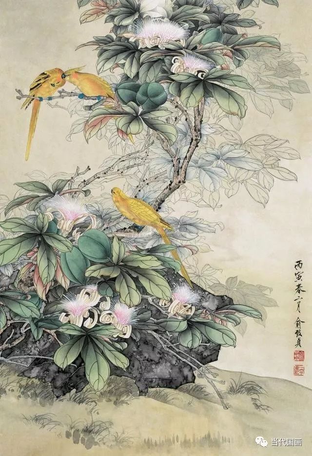 工笔花鸟画巨匠俞致贞