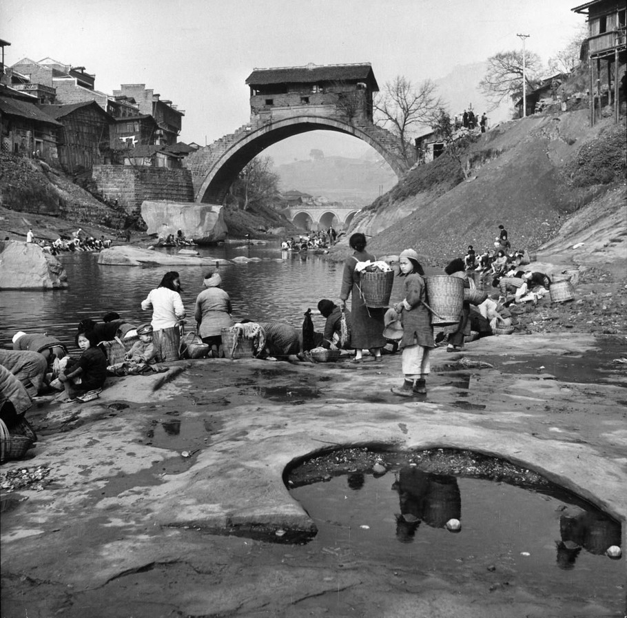 1946年的长江三峡,有李白诗中的白帝城和航拍美景