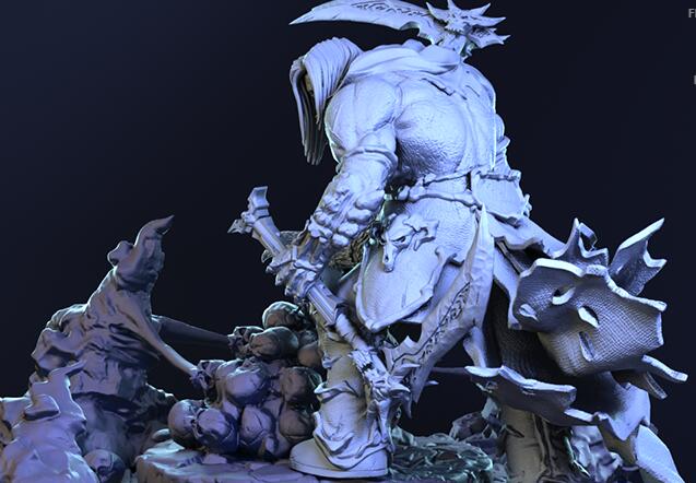3D列印暗黑血統中死亡騎士手辦模型，真好看！ 科技 第4張