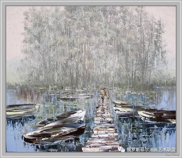 白俄罗斯画家梅德kustanovich 刮刀油画欣赏(三)