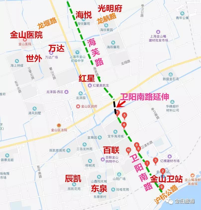 造路架桥,将直达金山卫站!