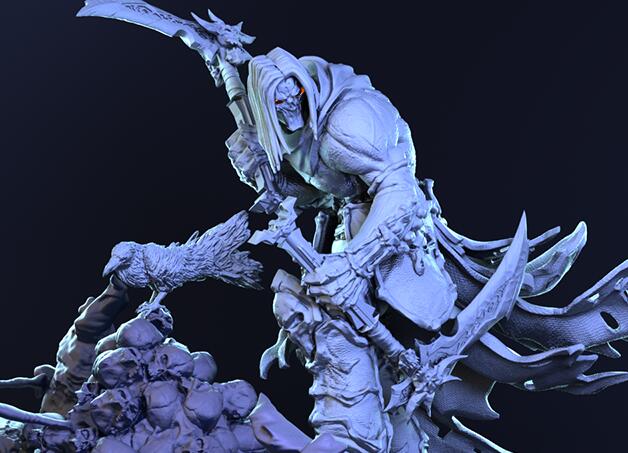 3D列印暗黑血統中死亡騎士手辦模型，真好看！ 科技 第2張