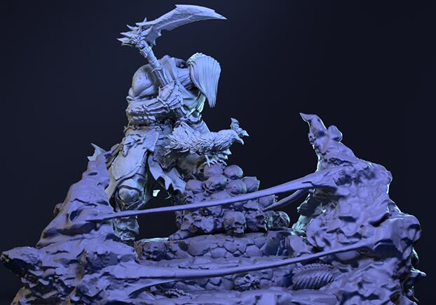 3D列印暗黑血統中死亡騎士手辦模型，真好看！ 科技 第5張